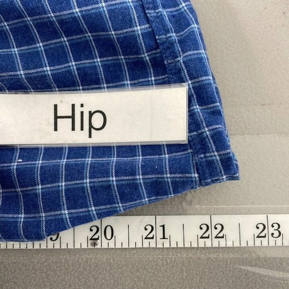 Grayson The Hero Button Down Shirt Checkered Blue Size Medium M - Picture 13 of 14